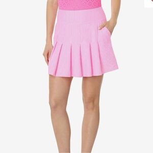 Lilly Pulitzer Priska Skort UPF50+ Havana Pink Performance Seersucker 12 NWT